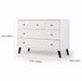 dadada Austin 5-Drawer Dresser - White/Natural