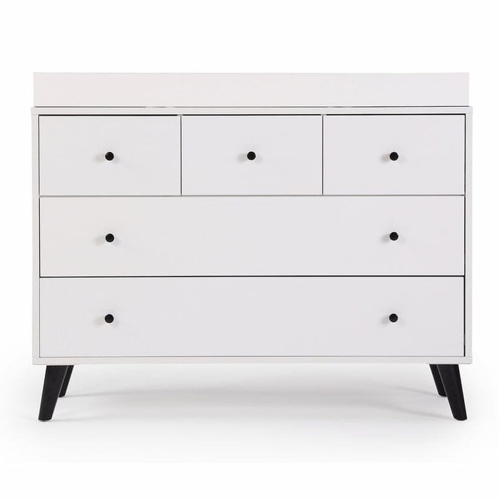 dadada Austin 5-Drawer Dresser - White/Natural