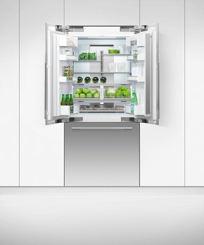 FISHER & PAYKEL RS36A80J1N Integrated French Door Refrigerator Freezer, 36", Ice - RS36A80J1N-KT