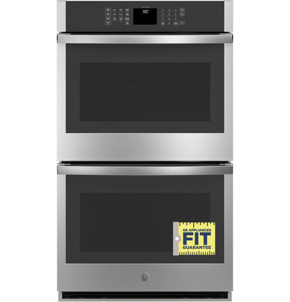 GE APPLIANCES JTD3000SNSS GE® 30" Smart Built-In Self-Clean Double Wall Oven with Never-Scrub Racks - JTD3000SNSS-KT