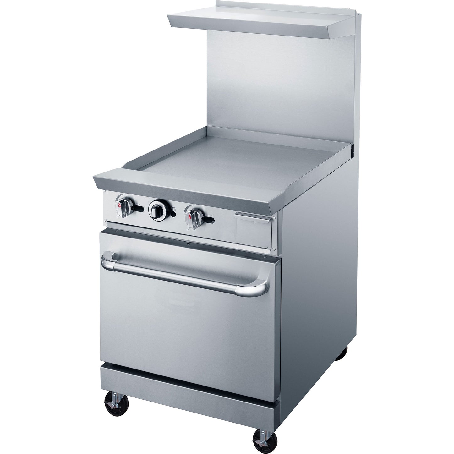 Chef AAA  Commercial 24" Oven Range 24" Griddle Natural Gas - TCR24-GM