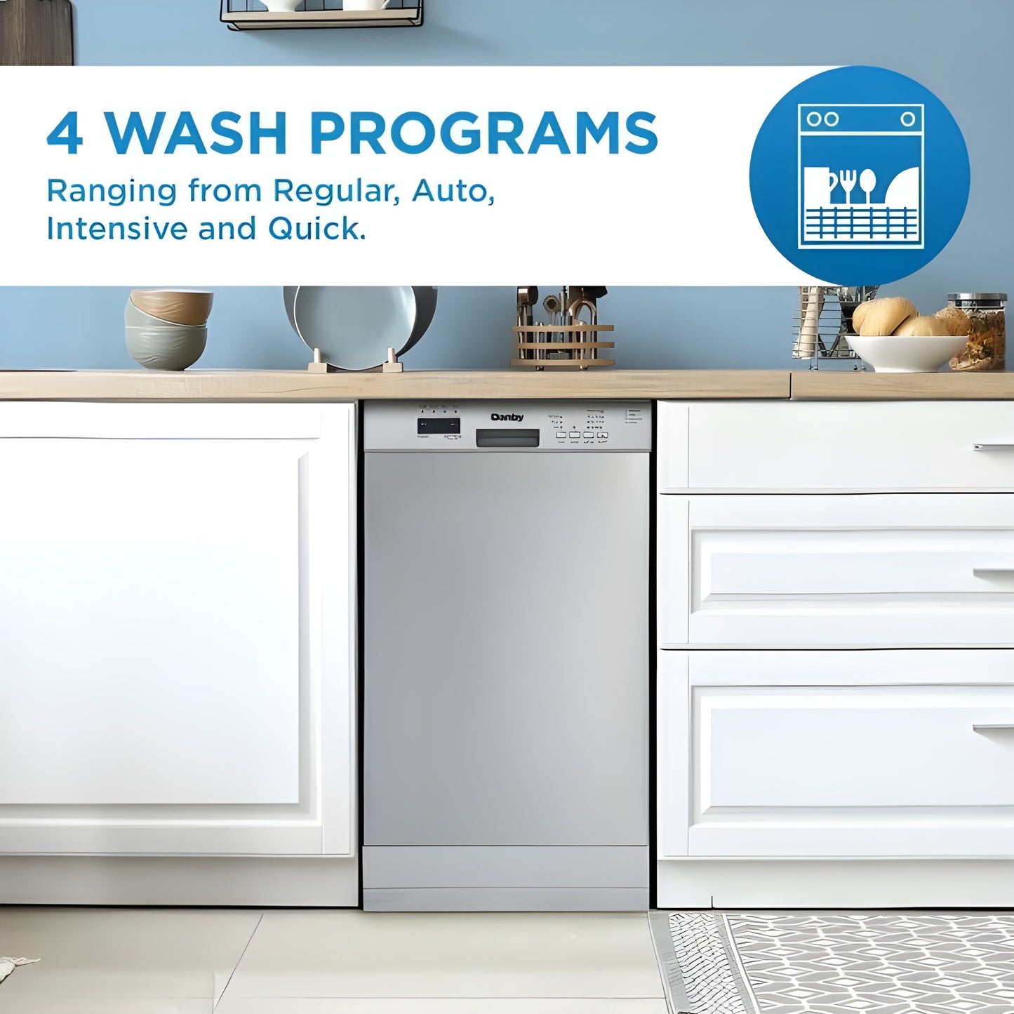 Danby Semi Integrated Built In Dishwashers DDW18D1ESS