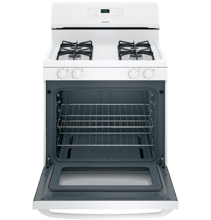 HOTPOINT  30" Free-Standing Standard Clean Gas Range - RGBS400DMWW-KT
