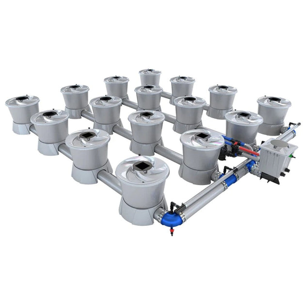 Alien Hydroponics V-System 16 Pot 4 Row Kit Rdwc Hydroponic System - 4972