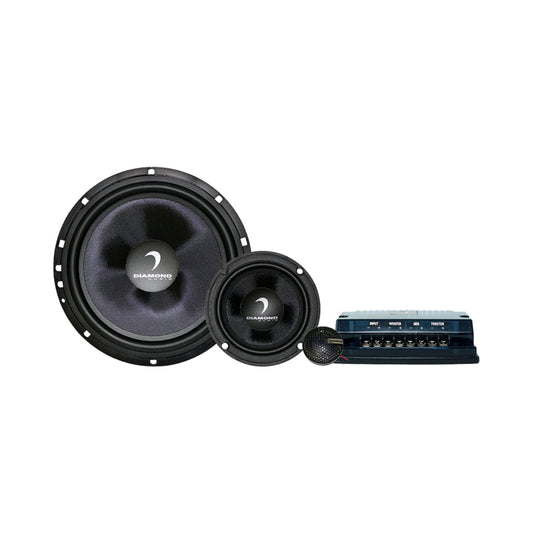 Diamond Audio DES365C - DES Series 6.5" 3-Way Component System w/Aluminum Dome Tweeter and Crossovers - DES365C
