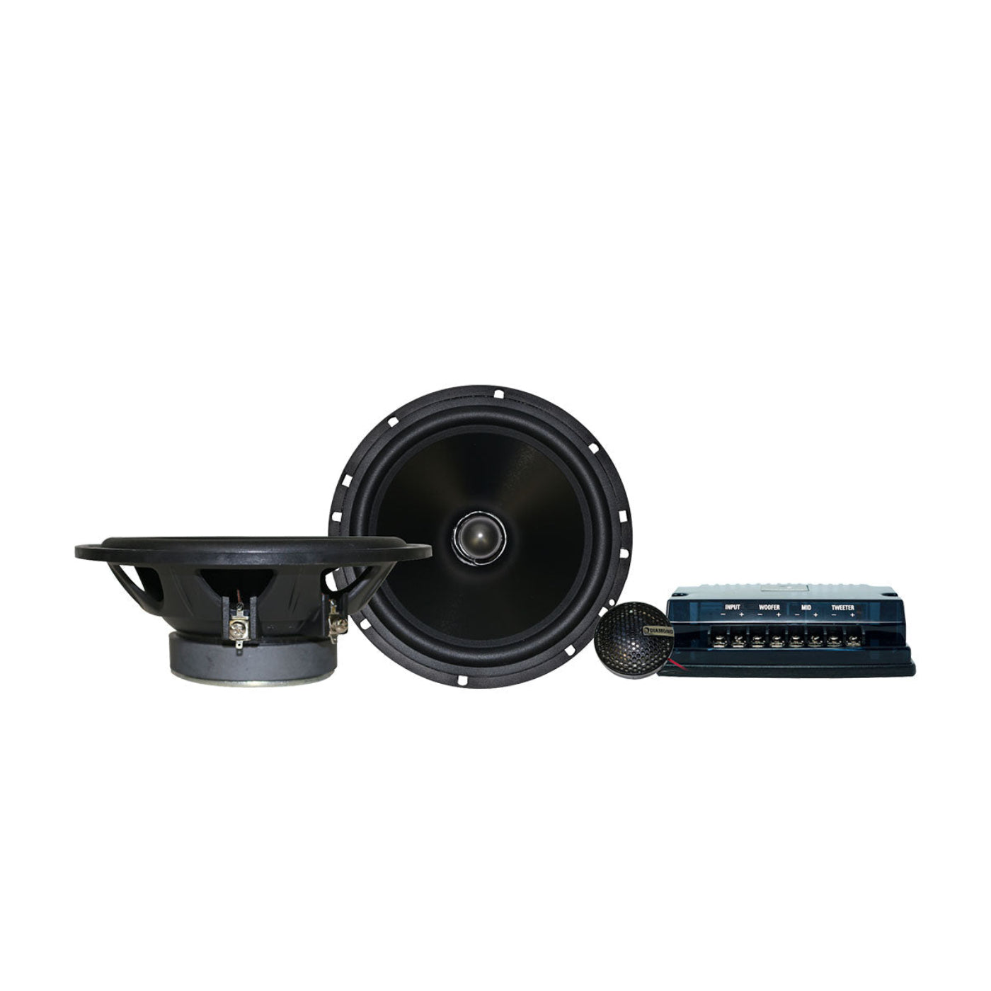 Diamond Audio DES 6.5" 2-Way Convertible System 25mm Aluminum Dome Tweeter - DES65V