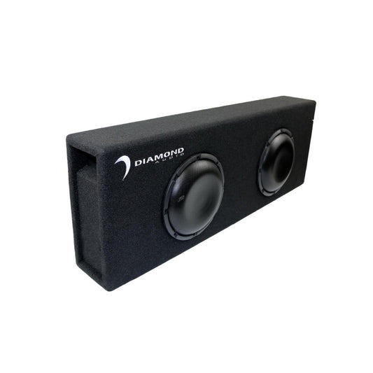 Diamond Audio Dual 10" Slot Vented Passive Subwoofer Enclosure (2Ω) - DESMB10D