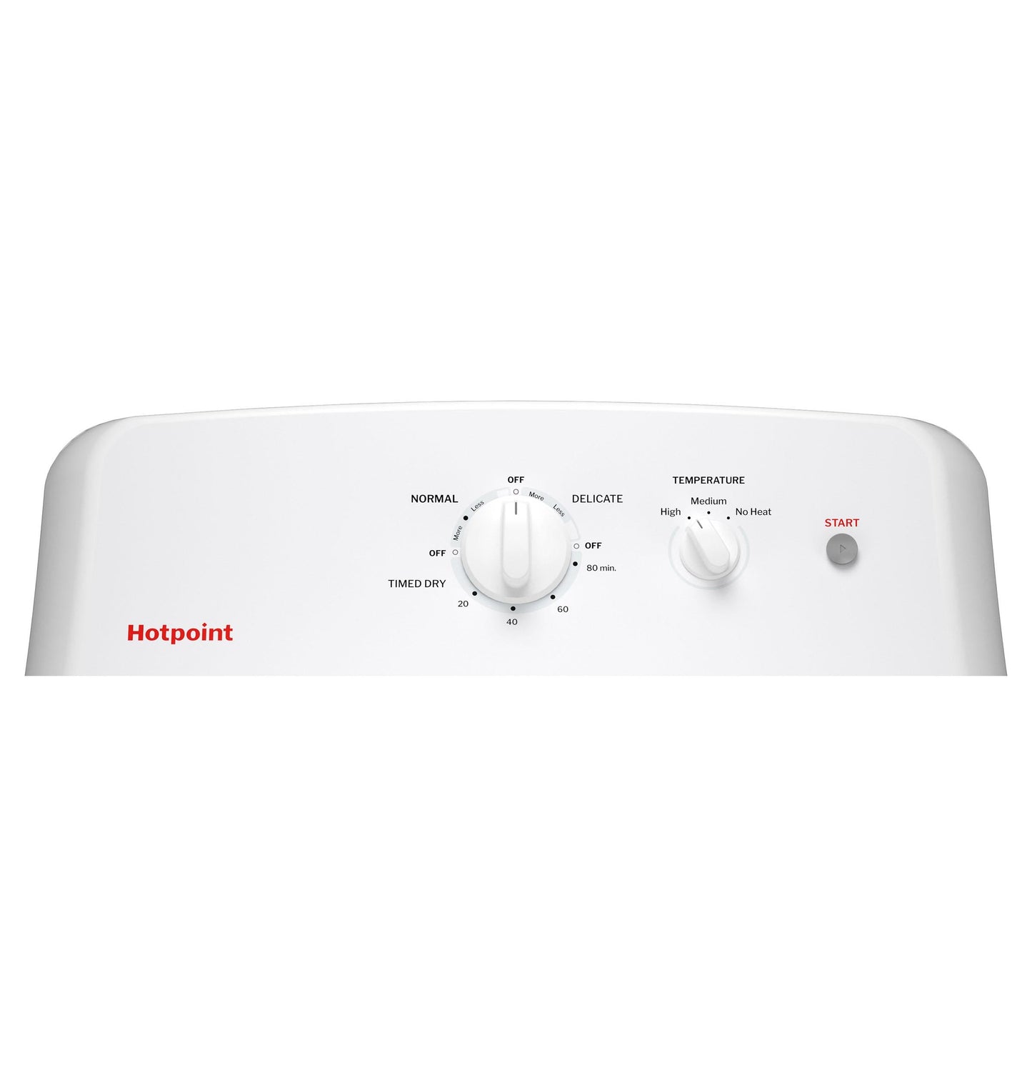 HOTPOINT 6.2 cu. ft. Capacity Gas Dryer with Up To 120 ft. Venting and Shallow Depth -HTX26GASWWW-KT