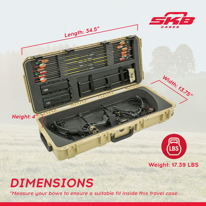 SKB Cases 34.5 Inch Mathews Small Parallel Limb Bow Case, Desert Tan  - 281496