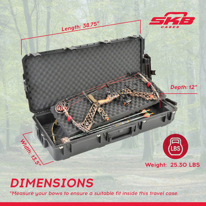 SKB Cases iSeries Ultimate Crossbow Arrow Case, Waterproof Military Grade, Black - 127721