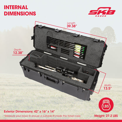 SKB iSeries 10 Point Vapor RS470 Heavy Duty Crossbow Case, Black (Open Box) - 235143