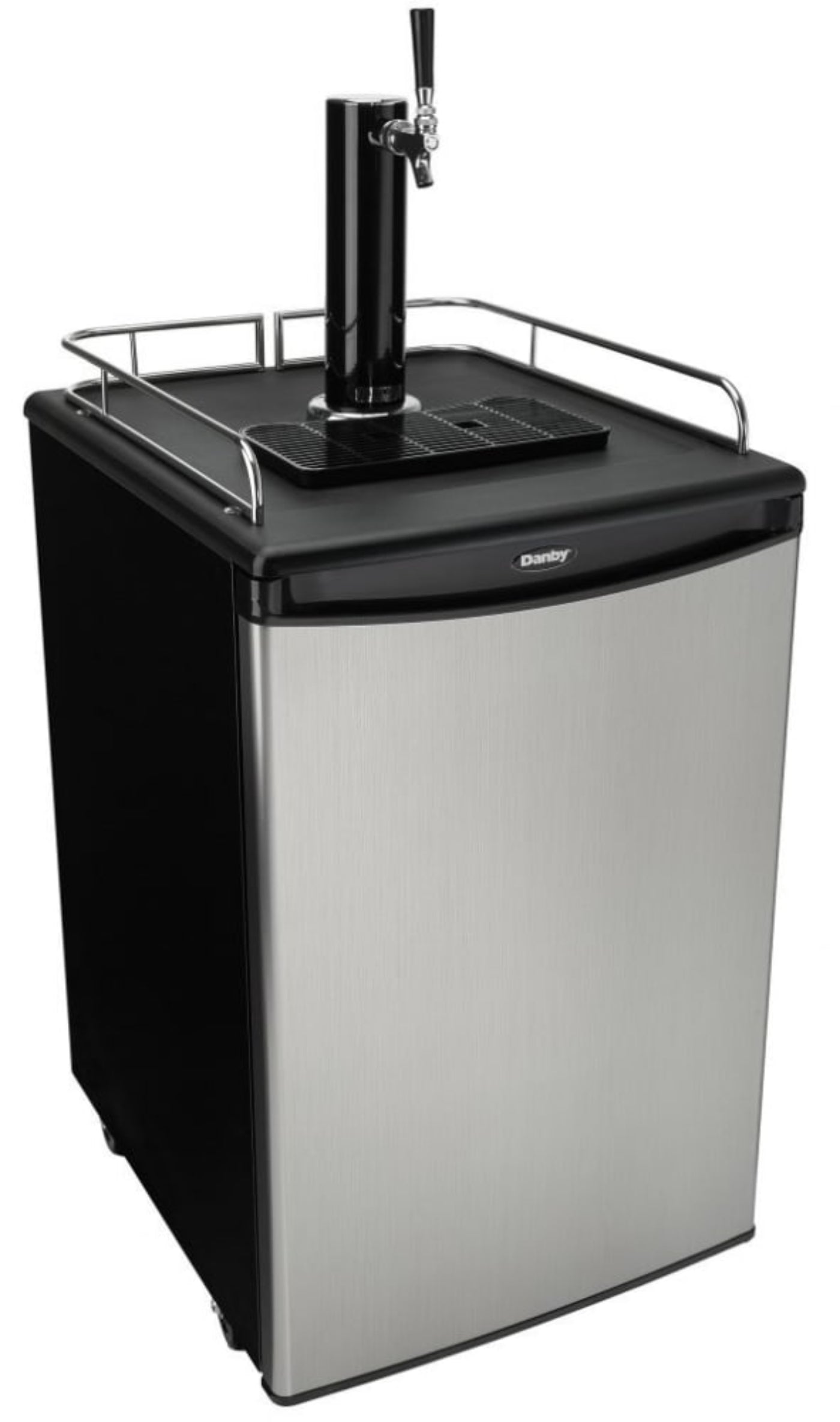 Danby - 5.4 CuFt. Beer Keg Cooler, Holds Full Size Keg, Worktop - DKC054A1BSLDB