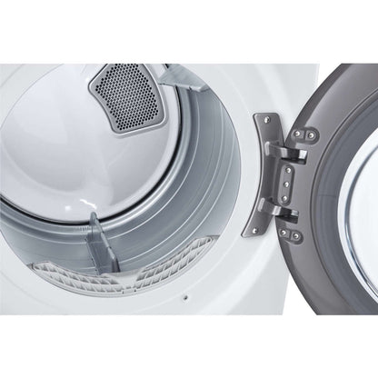 LG 27 In. 7.4-Cu. Ft. Front Load Gas Dryer with TurboSteam and Built-In Intelligence in White (DLGX4001W)