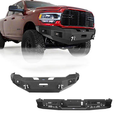 Hooke Road Front Bumper & Rear Bumper (19-24 Ram 2500 3500) - HE.6300AB&HE.6301