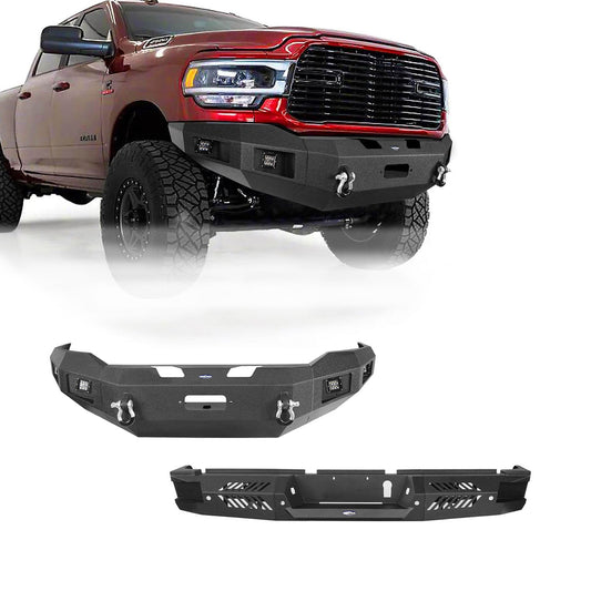 Hooke Road Front Bumper & Rear Bumper (19-24 Ram 2500 3500) - HE.6300AB&HE.6301