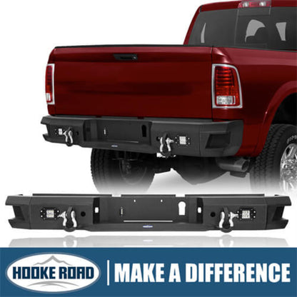 Hooke Road Rear Bumper w/LED Floodlights(10-18 Ram 2500 3500) -  HE.6401