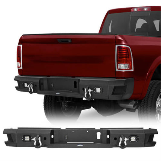 Hooke Road Rear Bumper w/LED Floodlights(10-18 Ram 2500 3500) -  HE.6401