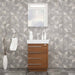 Casa Mare Domenico 32" Matte Walnut Vanity and Ceramic Sink Combo - Domenico80MW-32-MSC-S