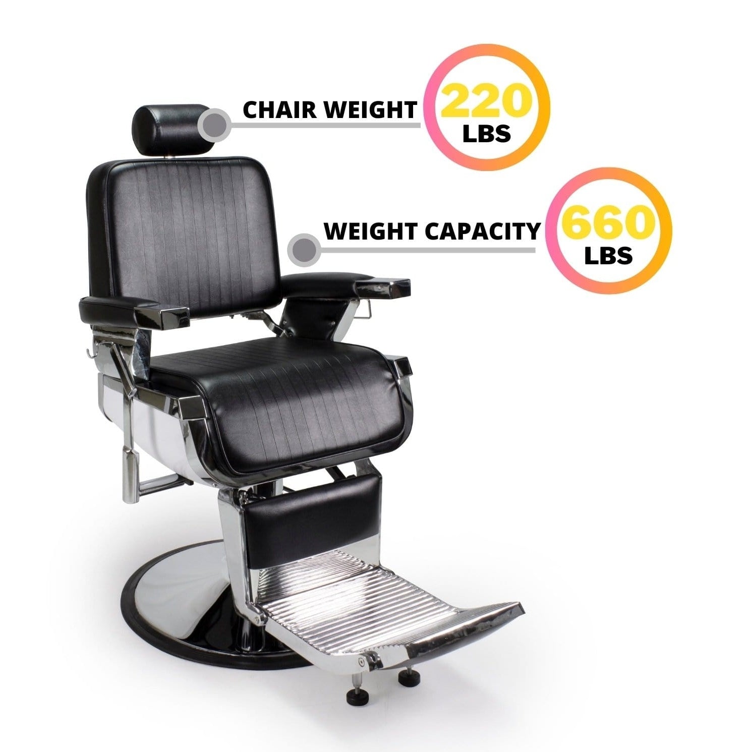 LINCOLN BARBER CHAIR - DON-BBCHR-31905-BLK