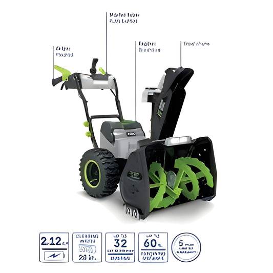 EGO Power+ 28 in. Self-Propelled 2-Stage Snow Blower with Peak Power - Battery and Charger Not Included - SNT2800