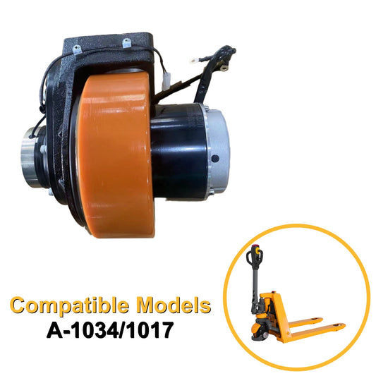 Apollolift 9.84"*9.65" Wheels| Electric Pallet Jack Driving wheel with motor assy For A-1034/1017 - 30304000013
