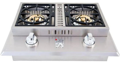Lion Grills Double Side Burner - Natural Gas - L1634