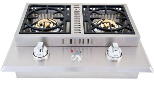 Lion Grills Double Side Burner - Natural Gas - L1634