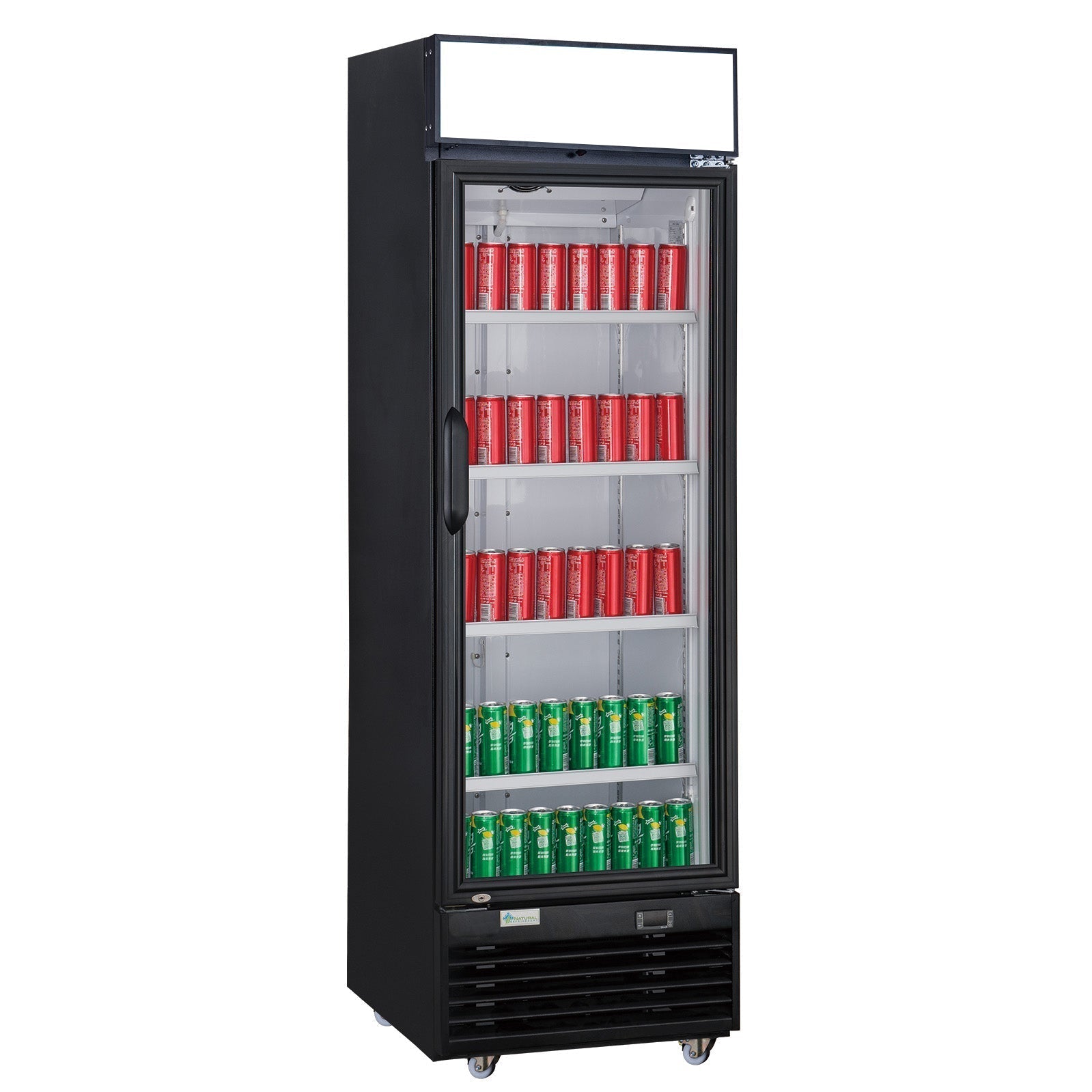 Chef AAA - TSM-12R Commercial Single Glass Swing Door Merchandiser Refrigerator - TSM-12R