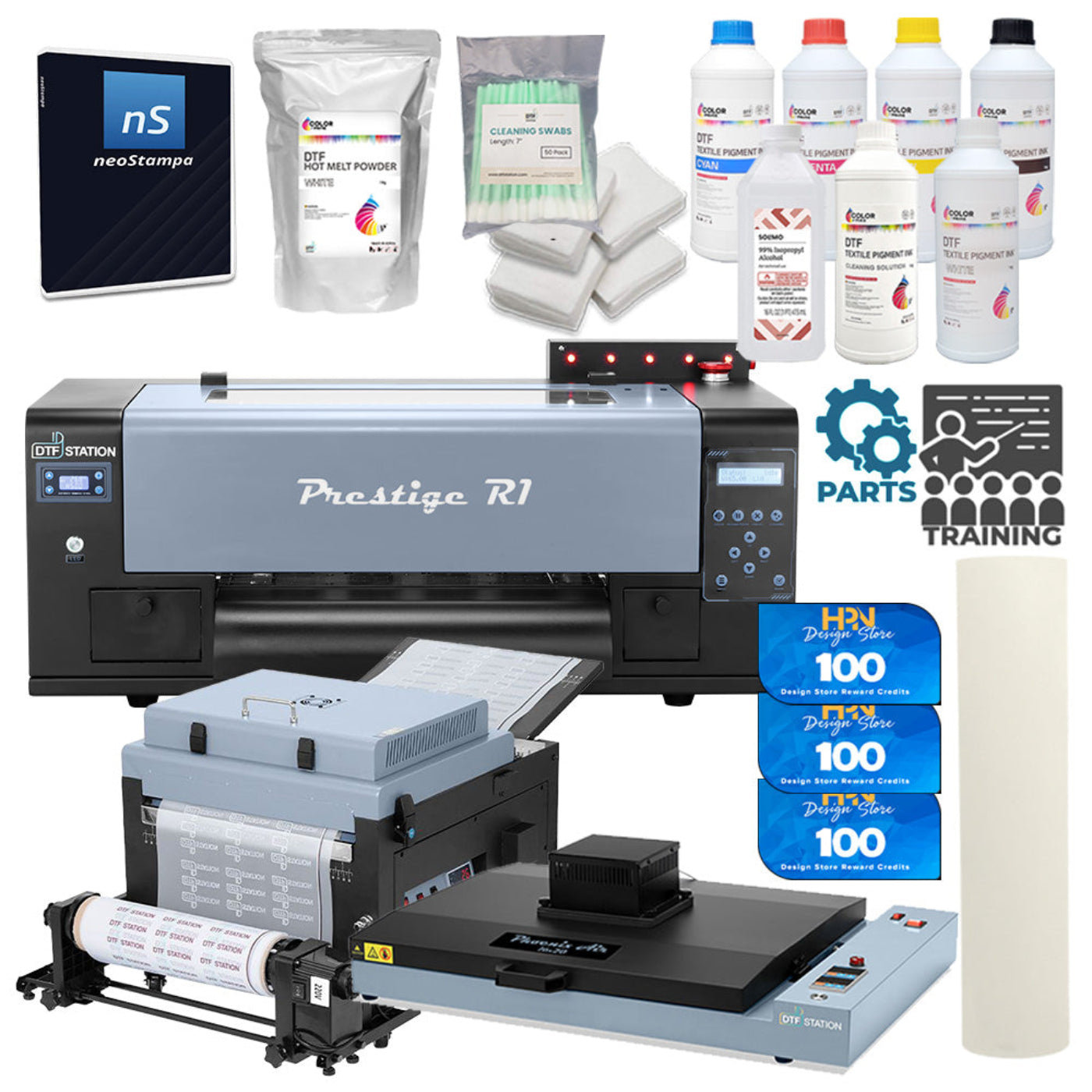 DTF Station Prestige R1 13" DTF Printer Phoenix & Miro Bundle - BNDL-DTFS-PRR1-PX16X20-SHAKER-V