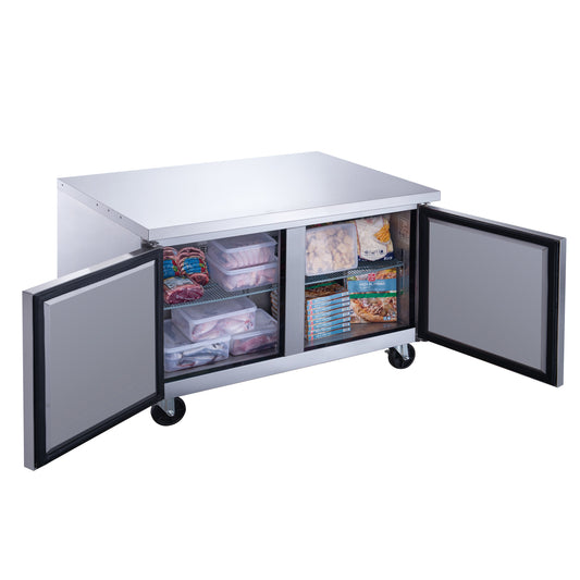 Chef AAA - Commercial 60" Undercounter Worktop Freezer 15.5cu.ft NSF - TUC60F