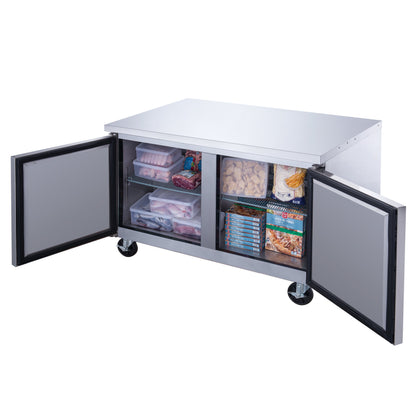 Chef AAA - Commercial 60" Undercounter Worktop Freezer 15.5cu.ft NSF - TUC60F