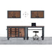 Duramax 4-Piece Garage Storage Combo Set with Tool Chest, Industrial Desk and 2 Wall Cabinets