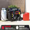 11000 Watt Running Remote Start Dual Fuel Gasoline Propane Power Portable Whole Home Backup Digital Inverter Generator