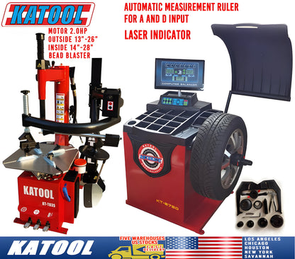 Katool Tire Changer T835 & Wheel Balancer B750 - T835+B750