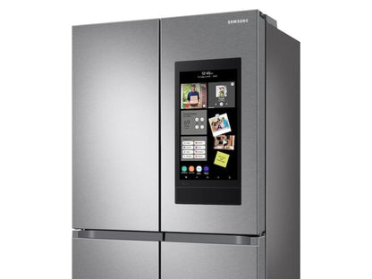 Samsung 23 cu. ft. Smart Counter Depth 4-Door Flex Refrigerator, Family Hub, Beverage Center, Dual Ice Maker - RF23A9771SR-KT