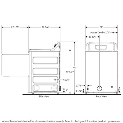 HOTPOINT 6.2 cu. ft. Capacity aluminized alloy Gas Dryer - HTX24GASKWS-KT