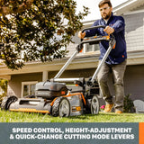 Worx WG753 Cordless 40V Nitro Self-Propelled 21" Lawn Mower - WG753