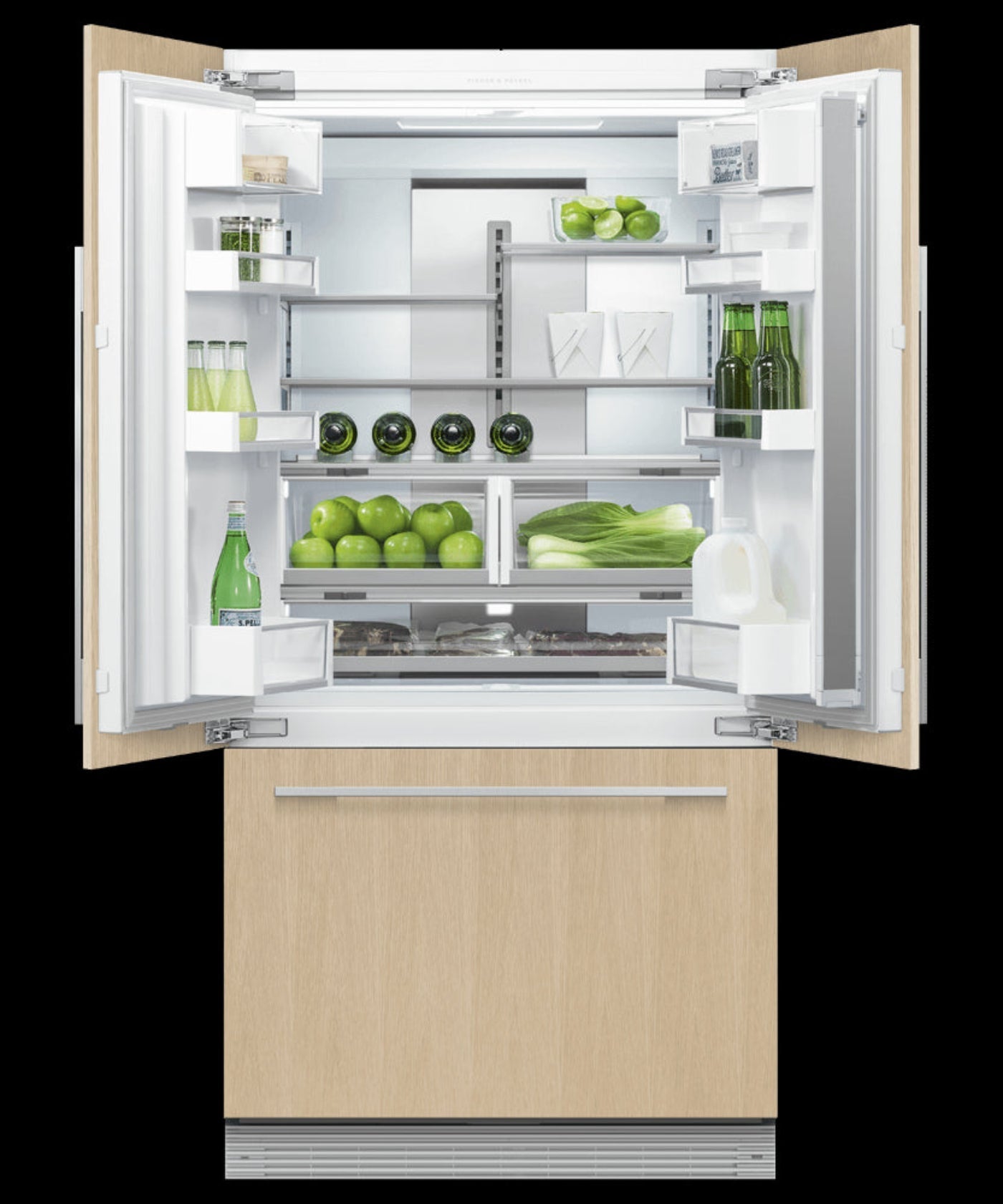 FISHER & PAYKEL RS36A72J1N Integrated French Door Refrigerator Freezer, 36", Ice - RS36A72J1N-KT