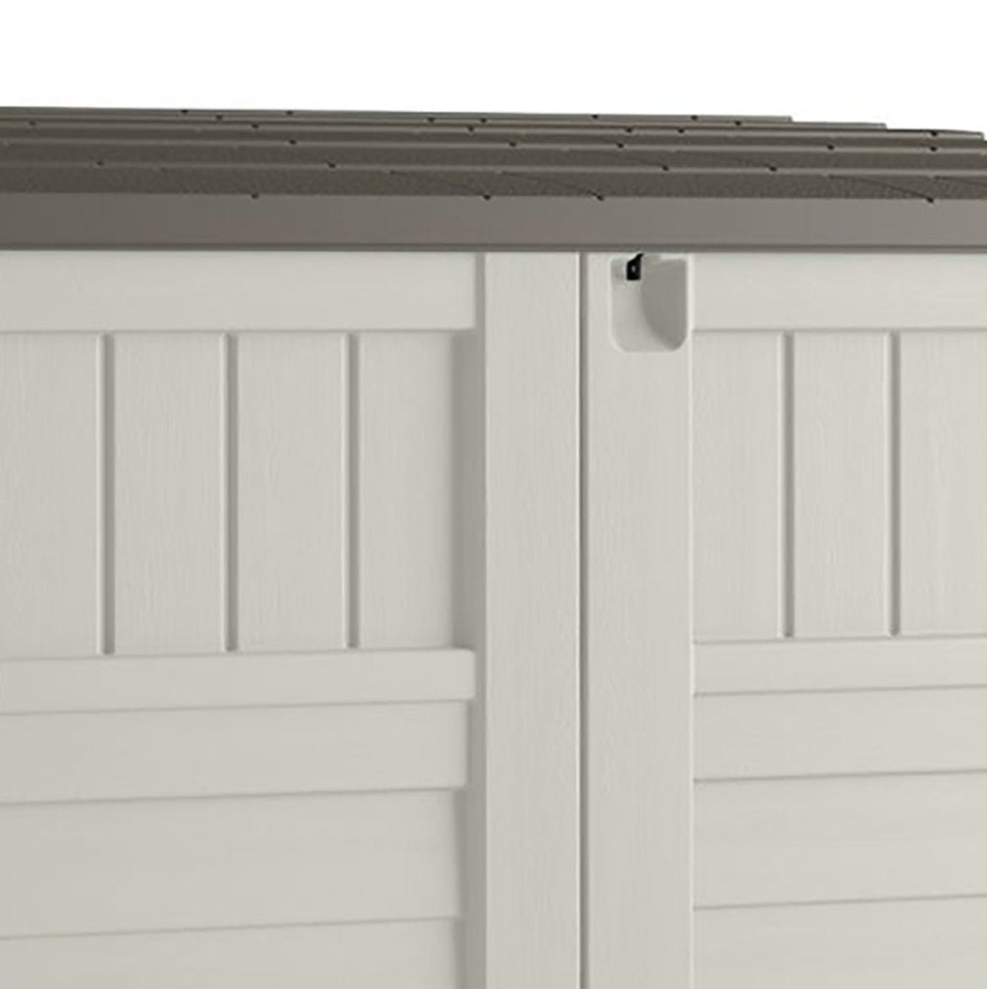 Suncast 3 Door Locking System Horizontal Storage Shed Stow Away, Ivory (3 Pack) - 172820