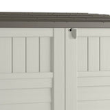 Suncast 3 Door Locking System Horizontal Storage Shed Stow Away, Ivory (3 Pack) - 172820