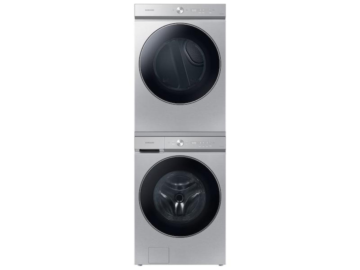 SAMSUNG Bespoke 7.6 cu. ft. Ultra Capacity Gas Dryer with AI Optimal Dry and Super Speed Dry in Silver Steel - DVG53BB8900TA3-KT