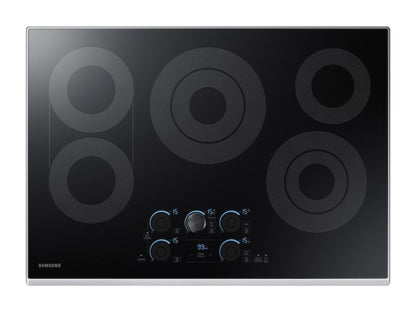 SAMSUNG 30" Smart Electric Cooktop with Sync Elements in Stainless Steel - NZ30K7570RS-KT
