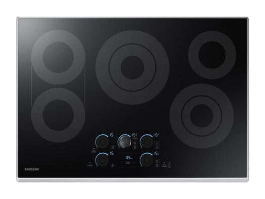 SAMSUNG 30" Smart Electric Cooktop with Sync Elements in Stainless Steel - NZ30K7570RS-KT