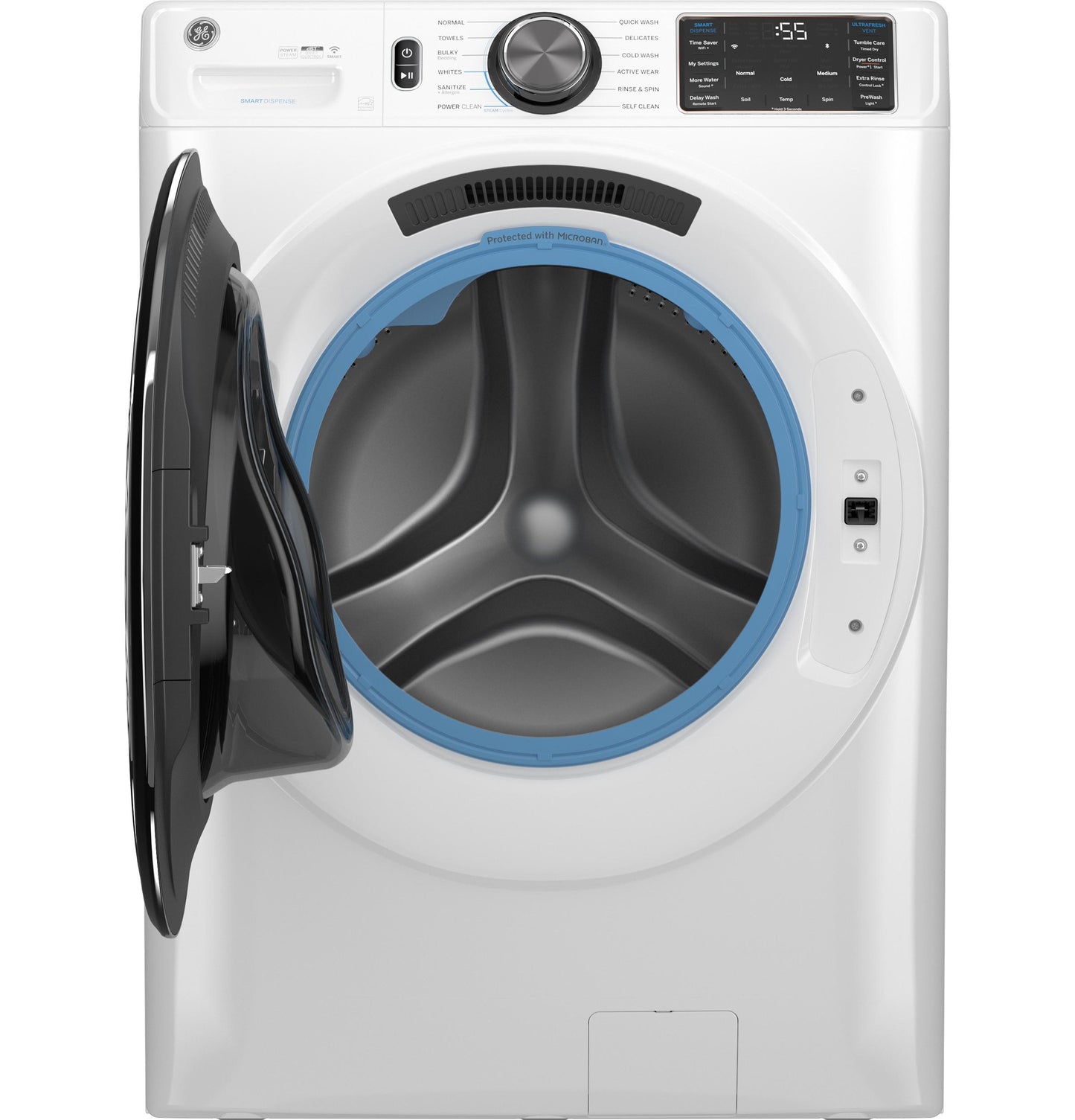 GE APPLIANCES GFW655SSVWW 5.0 cu. ft. Smart Front Load Washer - GFW655SSVWW-KT