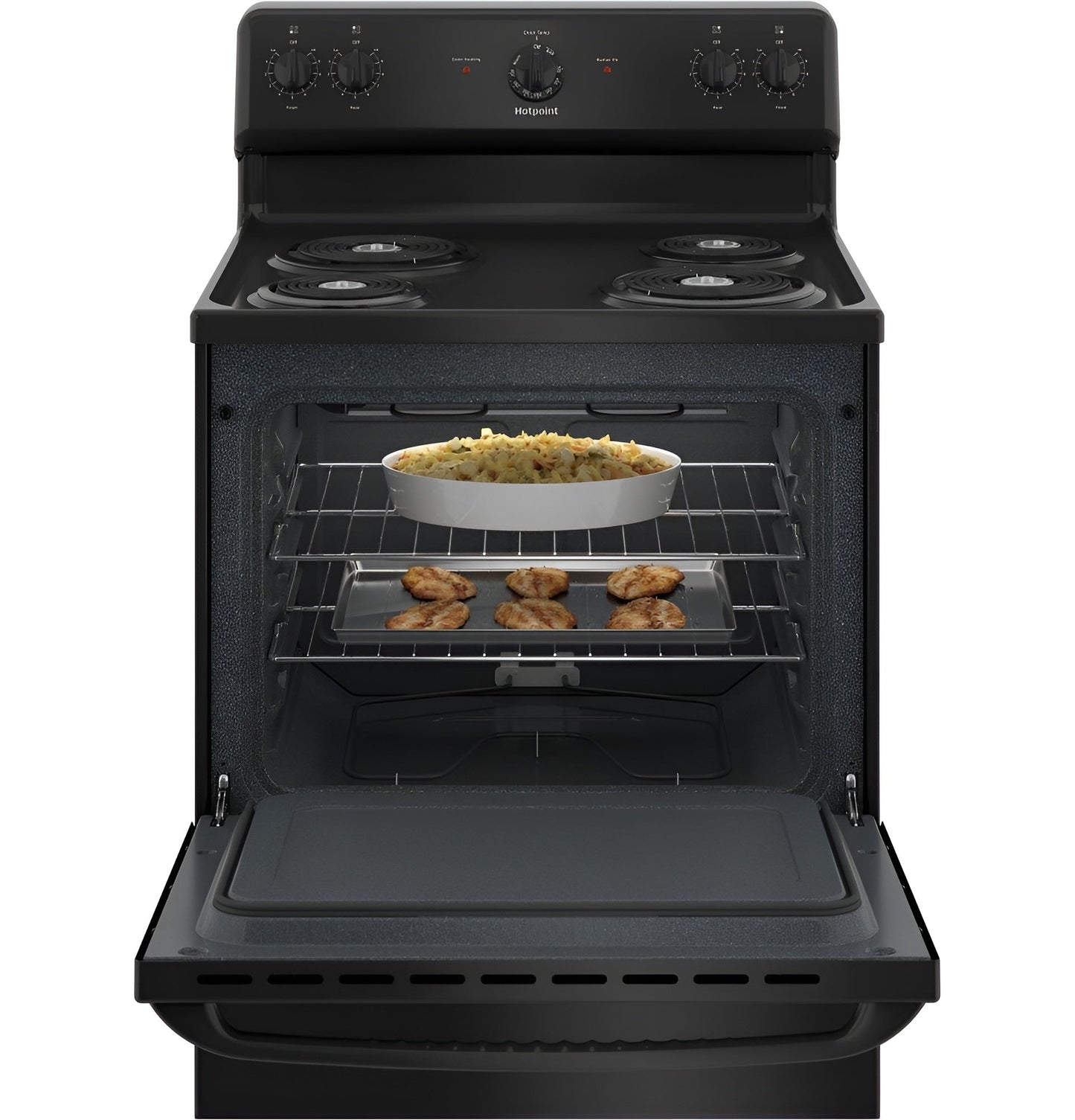 HOTPOINT RBS160DMBB Hotpoint 30" Free-Standing Electric Range -RBS160DMBB-KT