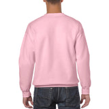 Mens Light Pink Cotton Blend Crewneck Sweatshirt