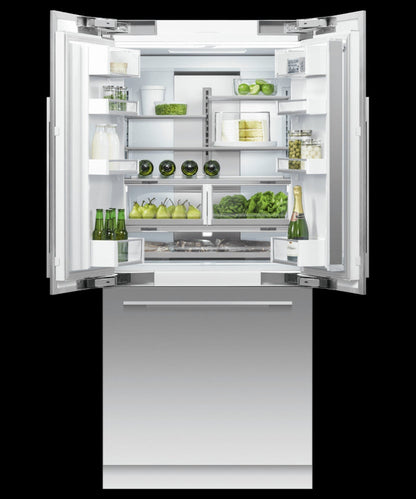 FISHER & PAYKEL RS36A80U1N Integrated French Door Refrigerator Freezer, 36", Ice & Water - RS36A80U1N-KT
