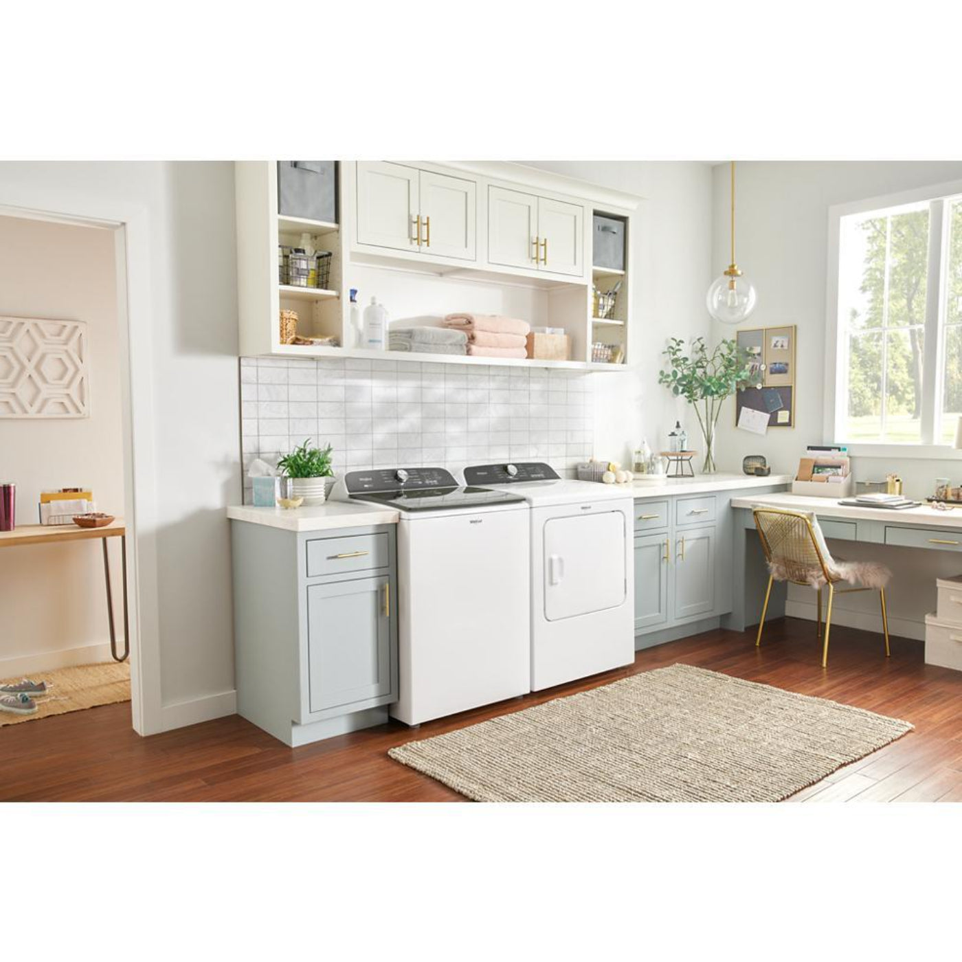 WHIRLPOOL WED6150PW 7.0 Cu. Ft. Whirlpool® Top Load Electric Dryer with Moisture Sensor - WED6150PW-KT