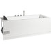 EAGO 5 ft Acrylic White Rectangular Whirlpool Bathtub w/ Fixtures AM154ETL-R5