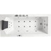 EAGO 5 ft Acrylic White Rectangular Whirlpool Bathtub w/ Fixtures AM154ETL-R5